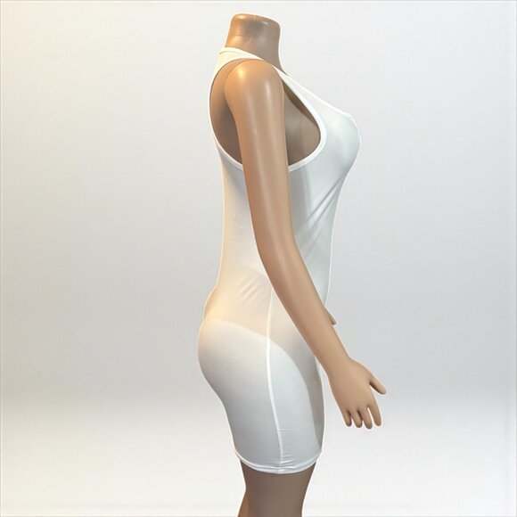 Cherry U Neck Sleeveless Sheath Dress - Picture 8 of 10